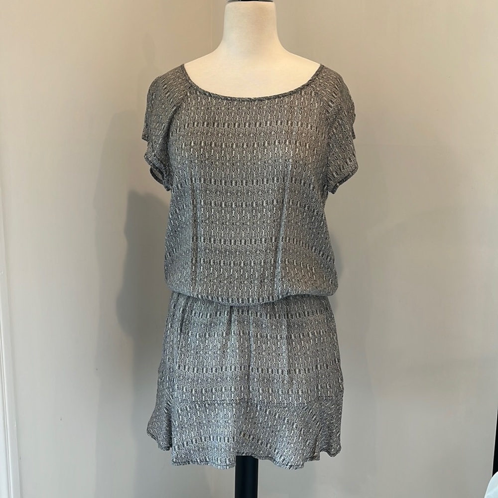 Soft Joie black and white print mini dress